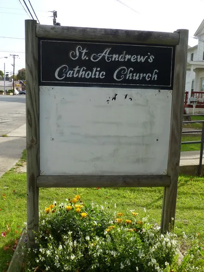 Church sign.