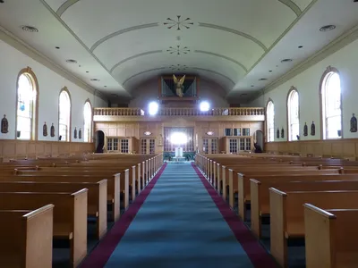 Back of the church.