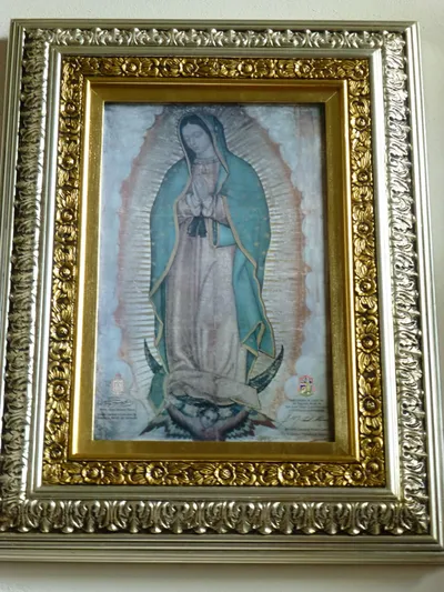 Our Lady of Guadelupe painting.