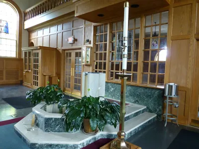 Baptismal font.