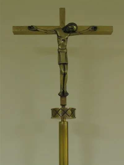 Processional crucifix.