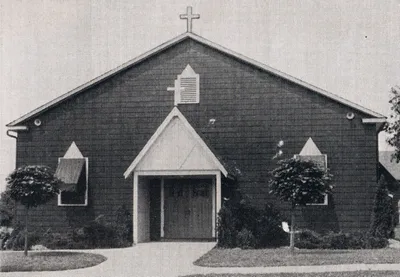 Exterior of former church, 1939. Source: Catholic Courier Golden Jubilee Edition: 1889-1939