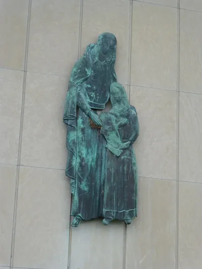 Relief of St. Anne and Our Lady.