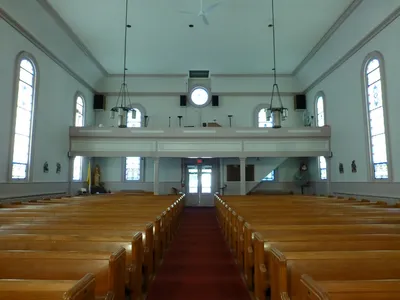 Back of the church.