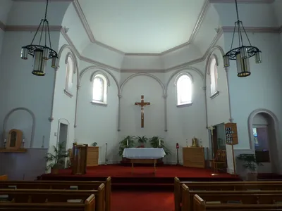 Front of the church.