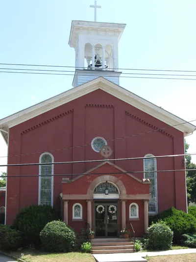 Front of the church.
