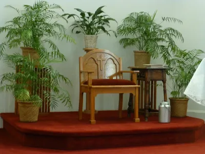 Celebrant's chair.