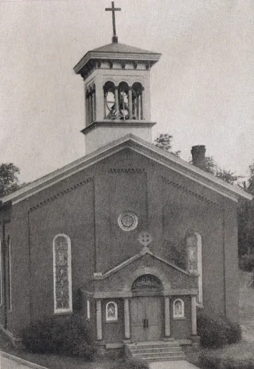 Exterior of church, 1939. Source: Catholic Courier Golden Jubilee Edition: 1889-1939