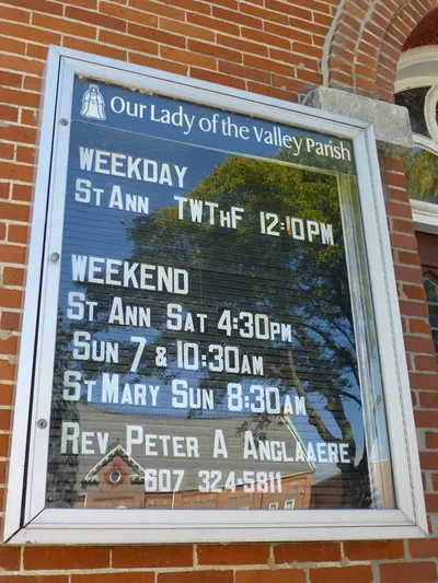 Church sign.