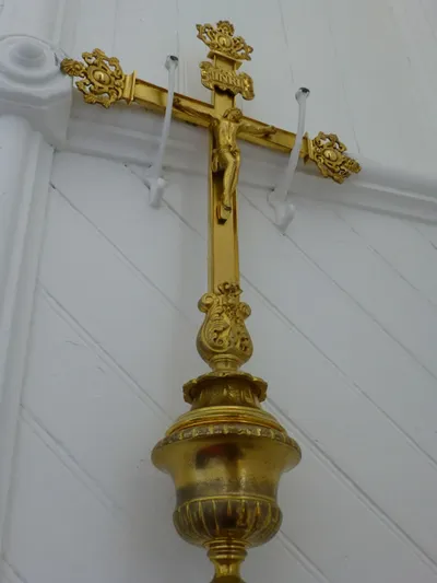 Processional crucifix.