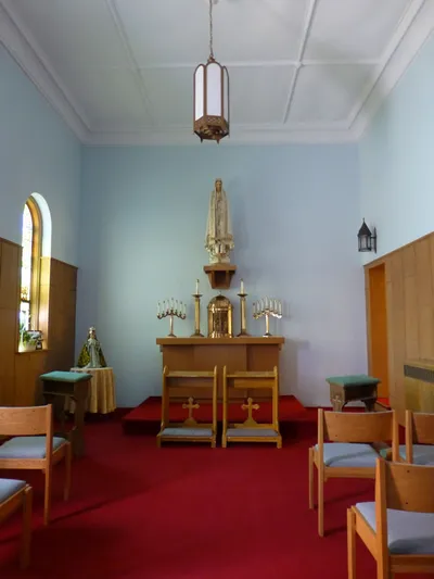 Inside adoration chapel.