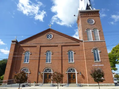 Front of the church.