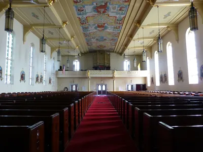 Back of the church.
