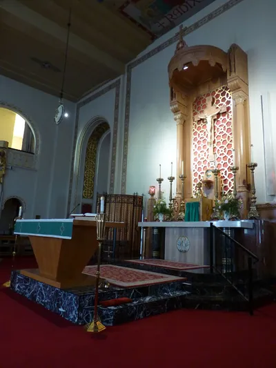 Sanctuary seen from right.