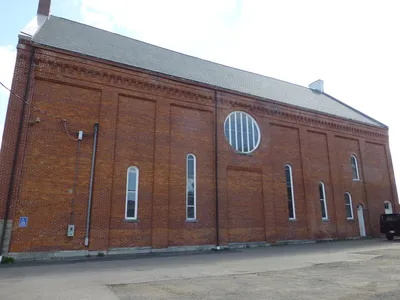 Back of the church.