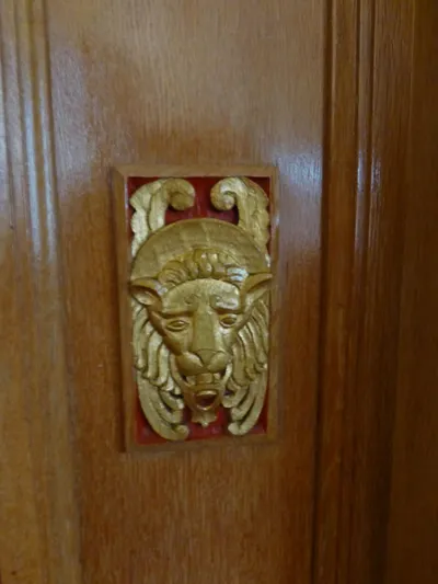 St. Mark the Evangelist relief.