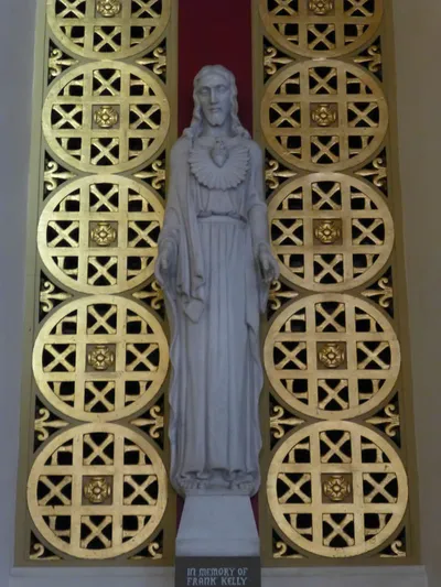 Sacred heart statue.