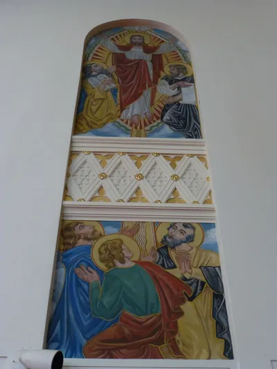 Paintings on the left side.