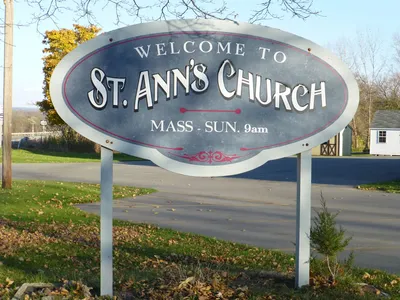 Church sign.