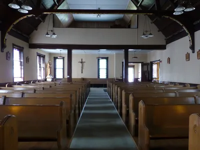 Back of the church.
