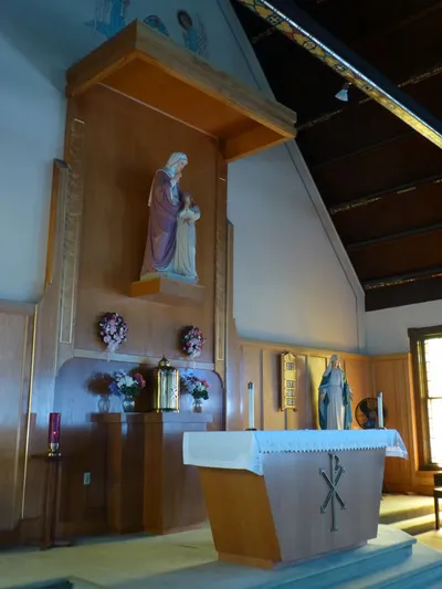 Sanctuary seen from left.