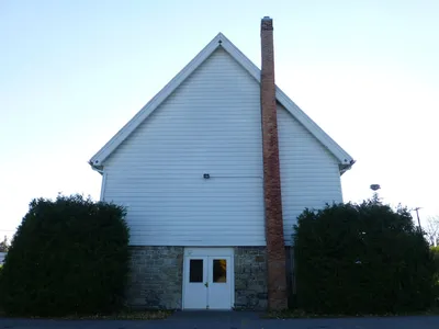 Back of the church.