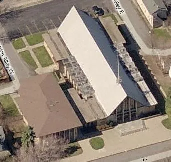 Aerial view of campus. Source: Bing Maps