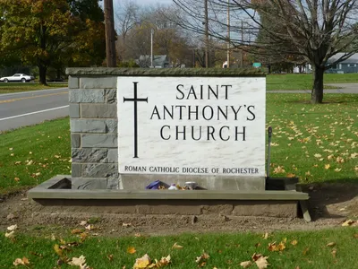 Church sign.