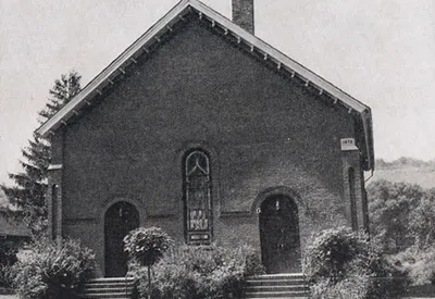 Exterior of former church, 1939. Source: Catholic Courier Golden Jubilee Edition: 1889-1939