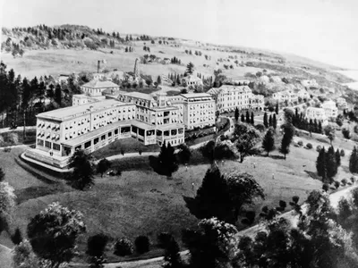 Campus aerial sketch.