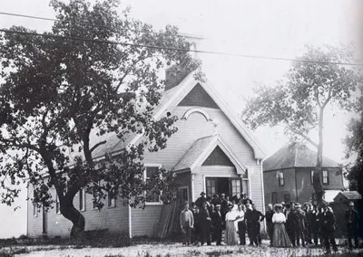 Old photograph of the chapel.