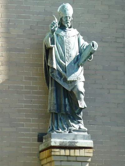 Statue of St. Augustine.