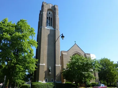 Another view of the church front.