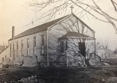 Original church, 1898. Source: Parish history book (1948)