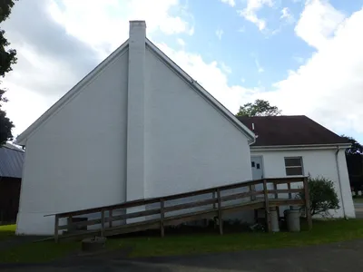 Back of the church.