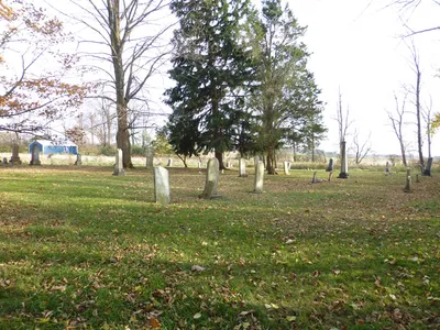 Very old cemetery located directly behind the church.