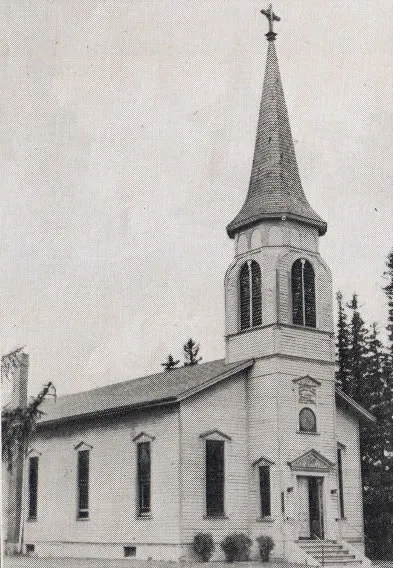 Exterior of church, 1939. Source: Catholic Courier Golden Jubilee Edition: 1889-1939