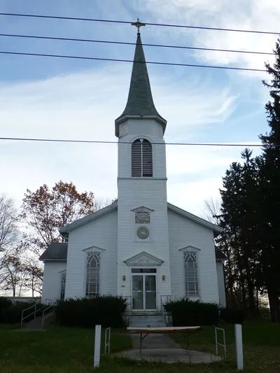 Front of the church.