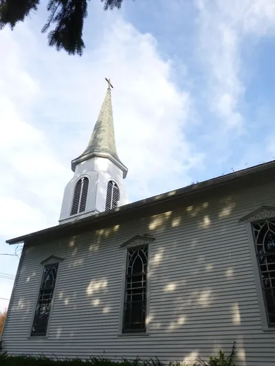 Front right portion of the church.