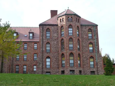 Back of one of the buildings.