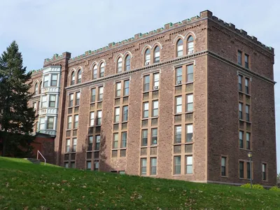 Northern building from behind.
