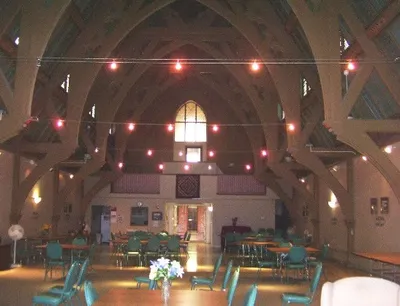 Former chapel used today as a community room by St. Bernard's Park senior apartments.