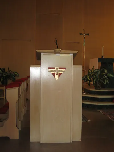Back of the church.