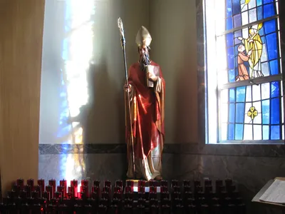 Sanctuary seen from right angle.