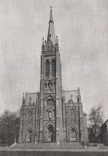 Exterior of former church, 1939. Source: Catholic Courier Golden Jubilee Edition: 1889-1939