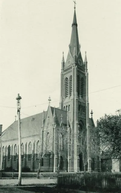 Photograph of church, 1890. Source: Rochester Public Library local history division