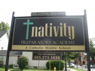 School sign.