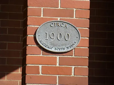 Historic site marker on the convent.