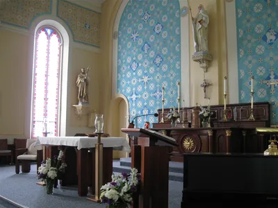 Sanctuary seen from right.