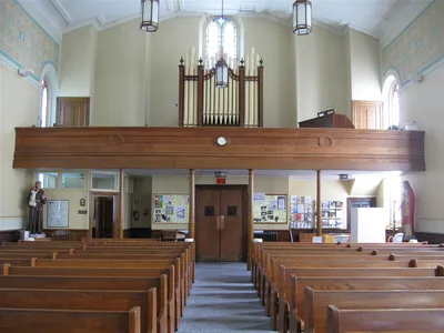 Back of the church.